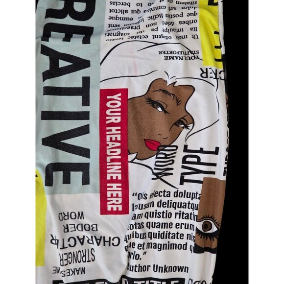 Fire & Fleur Women's 2XL Graphic Editors Journalists Advertising Joggers /Pants - Picture 3 of 16